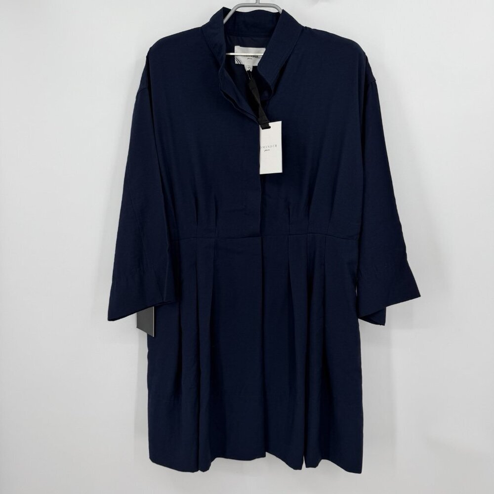 Pomander Place by Tuckernuck Navy Blue Darien Mini Dress size L Shirt Dress